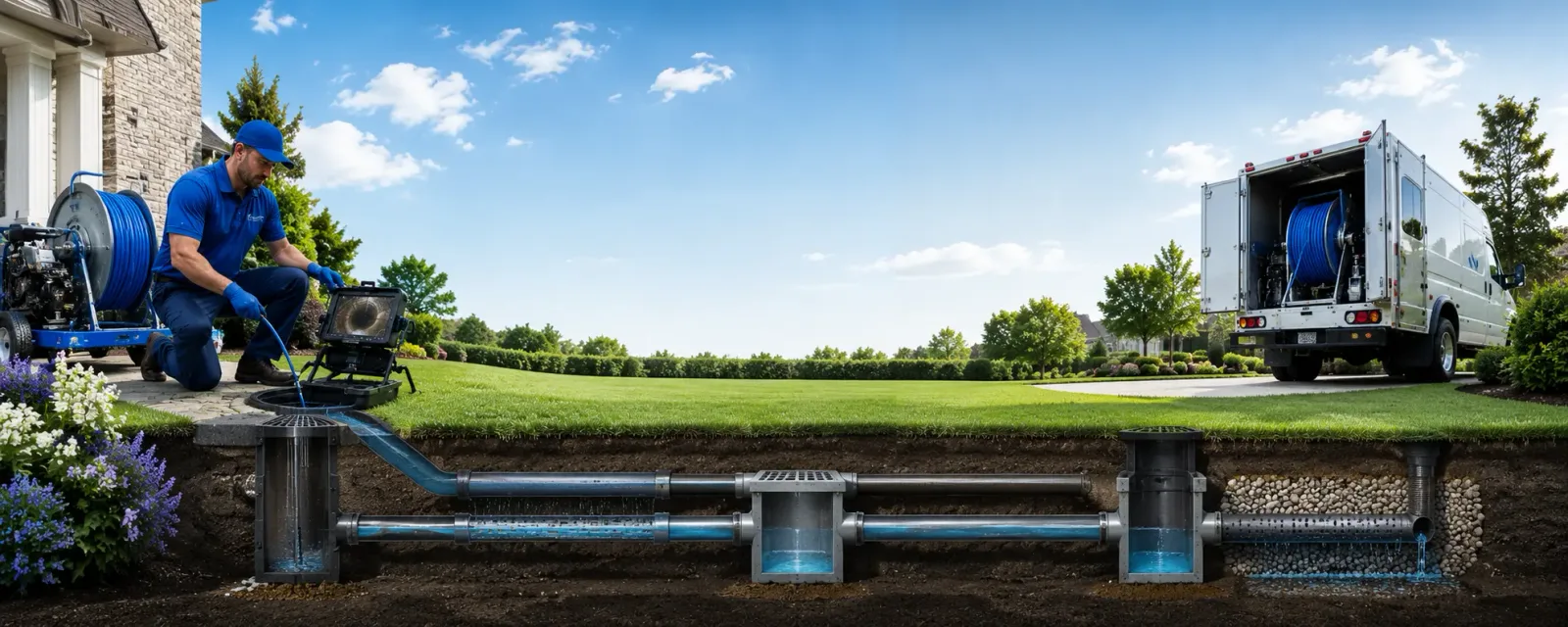 Outdoor drain cleaning information for Louisville, OH